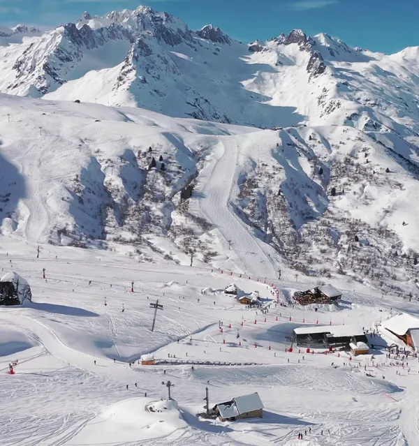 Snowboard soleil rouge